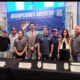 Representantes de los clubes organizadores, autoridades como el Lic. Alexis Peña (Secretario General de ARAP) y el Sr. Jorge Correa (Subadministrador General de ATP), además de vocero de la IGFA y del patrocinador oficial Global Bank.